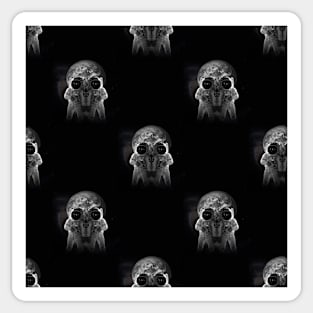 halloween creepy astronauts Sticker